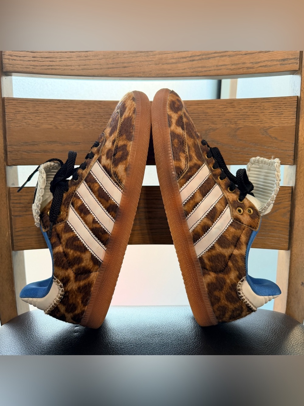 Wales Bonner x adidas Samba Pony 'Leopard' sneakers ax 9.5 for men - Picture 7 of 11